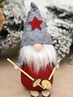 Eric White Christmas Santa Claus Doll Polyester Fiber Christmas Holidays Costumes Props