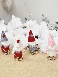 Eric White Christmas Santa Claus Doll Polyester Fiber Christmas Holidays Costumes Props