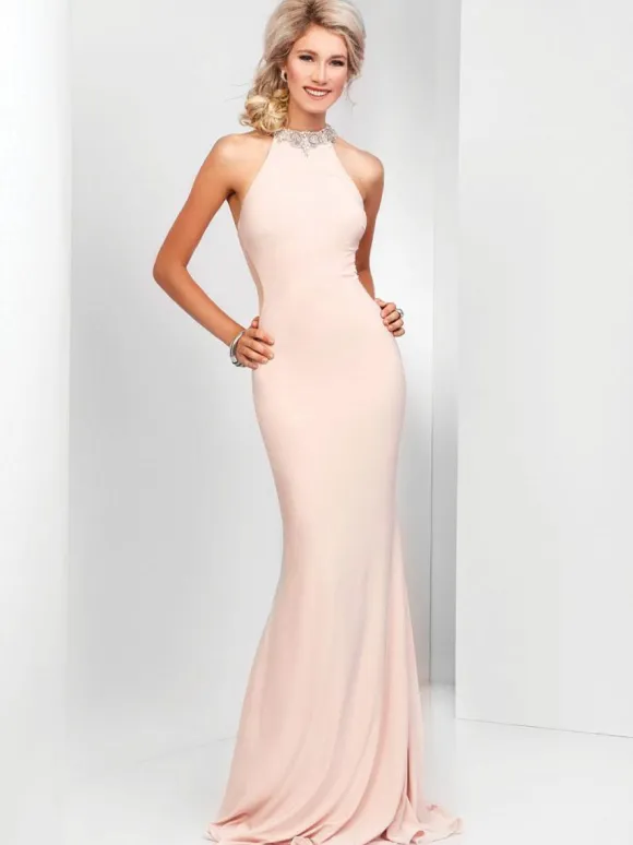 Evening Dress 2026 Mermaid Halter With Train Sleeveless Backless Satin Formal Dinner Dresses