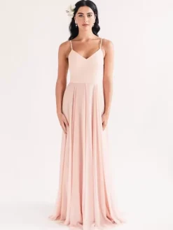 Evening Dress A-Line Sweetheart Neck Floor-Length Sleeveless Zipper Chiffon Formal Dinner Dresses