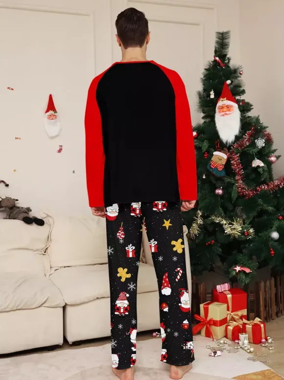 Family Matching Christmas Pajamas Santa Claus Print Sleepwear For Women 2026