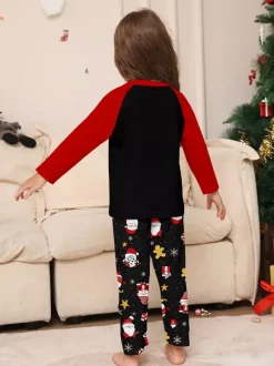 Family Matching Christmas Pajamas Santa Claus Print Sleepwear For Women 2026