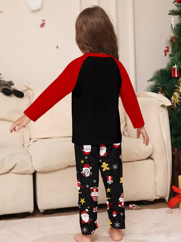 Family Matching Christmas Pajamas Santa Claus Print Sleepwear For Women 2026