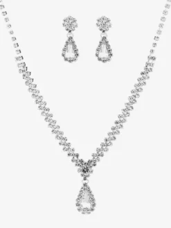 Fashion Wedding Jewelry Set Chic Metal Cubic Zirconia