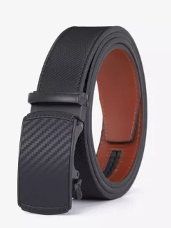 Fashion Men's Belt Plaid PU Leather