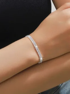 Fashion Wedding Jewelry Set Chic Metal Diamond