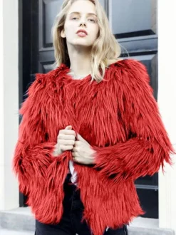 Faux Fur Coat Winter Short Eco-friendly Fur Coat For Women 2026