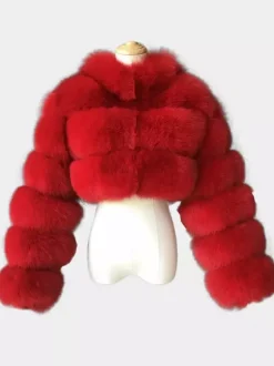 Faux Fur Coats Eco-friendly Winter Plush Cropped Jacket For Women 2026