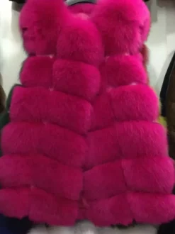 Faux Fur Vest Eco-friendly Winter Sleeveless Midi Jacket For Women 2026