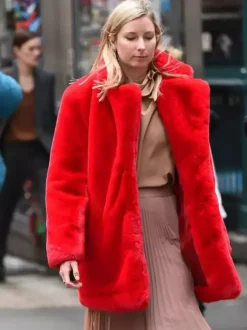Faux Fur Coat Notched Lapel Winter Chic Eco-friendly Long Jacket For Women 2026