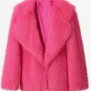 Faux Fur Coat Notched Lapel Solid Color Eco-friendly Winter Jacket For Women 2026