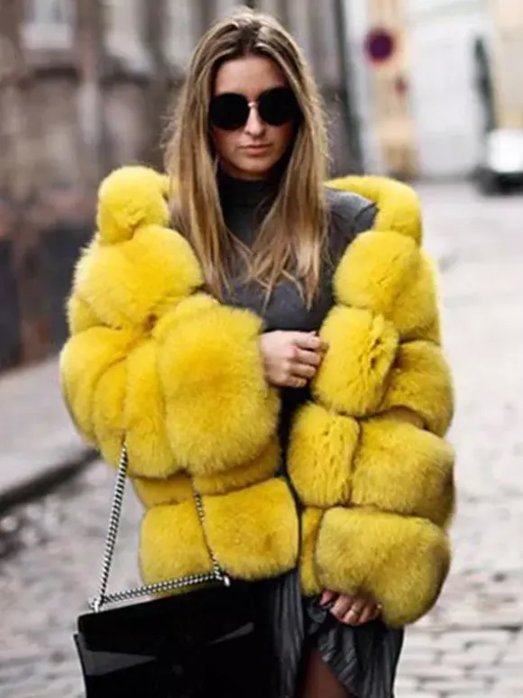 Faux Fur Coat With Hood Warm Winter 2026 Short Plush Eco-friendly Fur Coat For Women