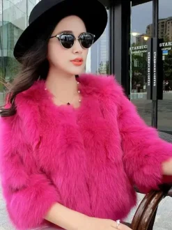 Faux Fur Jacket For Women Winter 2026 Short Eco-friendly Fur Coat