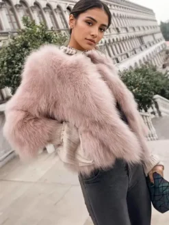 Faux Fur Jacket For Women Winter 2026 Short Eco-friendly Fur Coat