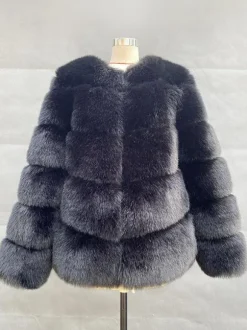 Faux Fur Short Coat Winter Eco-friendly Fur Jacket For Women 2026