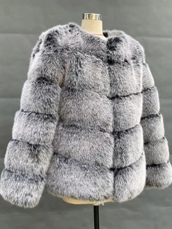 Faux Fur Short Coat Winter Eco-friendly Fur Jacket For Women 2026
