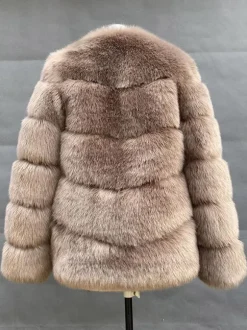 Faux Fur Short Coat Winter Eco-friendly Fur Jacket For Women 2026