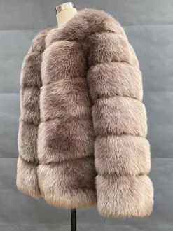 Faux Fur Short Coat Winter Eco-friendly Fur Jacket For Women 2026