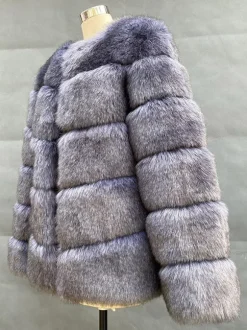 Faux Fur Short Coat Winter Eco-friendly Fur Jacket For Women 2026