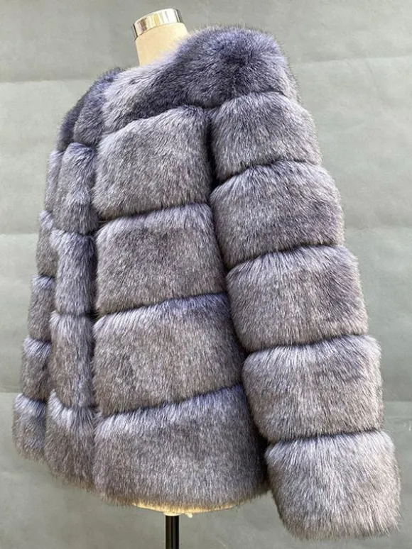 Faux Fur Short Coat Winter Eco-friendly Fur Jacket For Women 2026