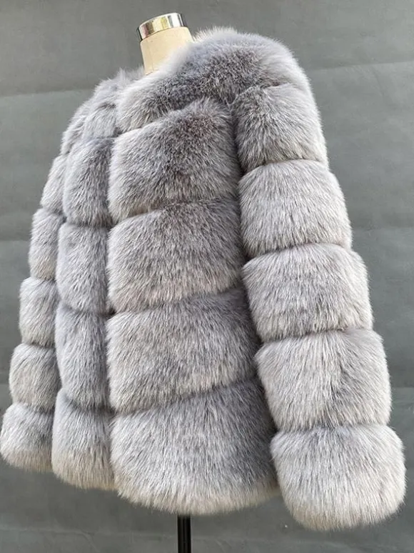 Faux Fur Short Coat Winter Eco-friendly Fur Jacket For Women 2026