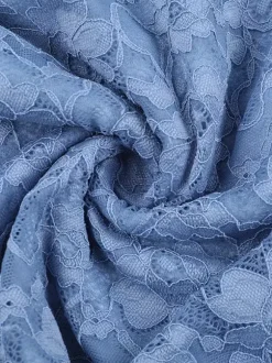 Faux Fur Trim Lace Mini Dress For Women - Dusty Blue Sexy Ruched Long Sleeve Bodycon - Spring Wedding Guest Party Dress 2026