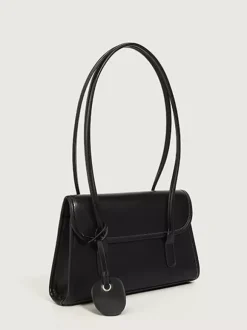 Faux Leather Baguette Bag Slim Shoulder Bag For Women 2026