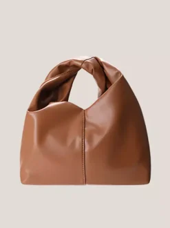 Faux Leather Hobo Bag Cloud Handbag For Women 2026