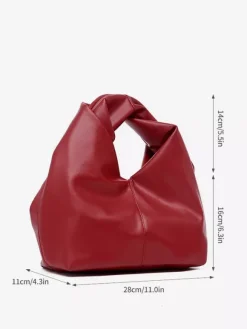 Faux Leather Hobo Bag Cloud Handbag For Women 2026