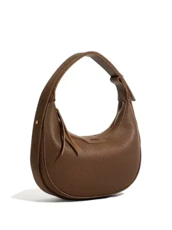 Faux Leather Hobo Bag Crescent Shoulder Bag For Women 2026