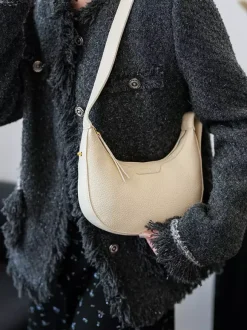 Faux Leather Hobo Bag Crescent Shoulder Bag For Women 2026