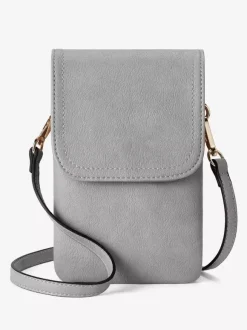 Faux Leather Phone Bag Adjustable Shoulder Strap Crossbody Bag For Women 2026
