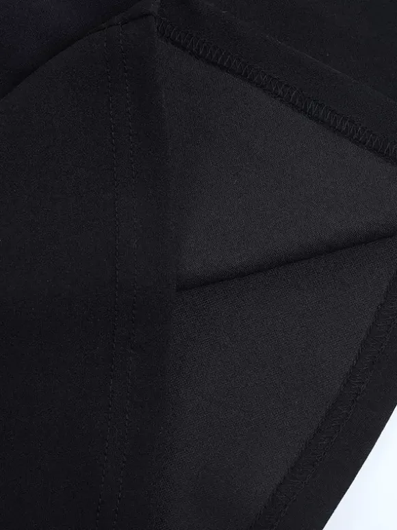 Feather Trim Maxi Dress For Women - Black Elegant Halter High Slit Bodycon Gown - Summer Evening Party 2026