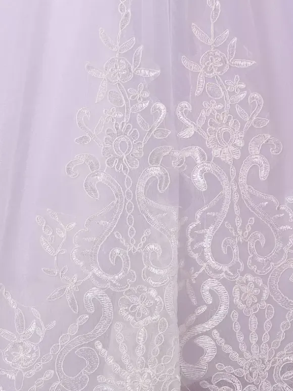 Flower Girl Dresses Jewel Neck Sleeveless Studded Formal Kids Pageant Dresses