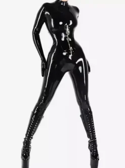 Full Body Latex Catsuit All-in-One Tight Fetish Wear