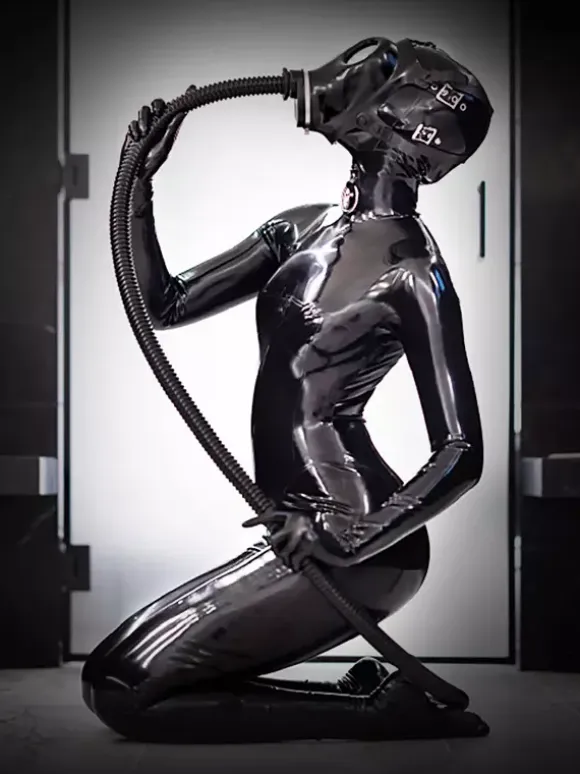 Full Body Latex Catsuit All-in-One Tight Fetish Wear