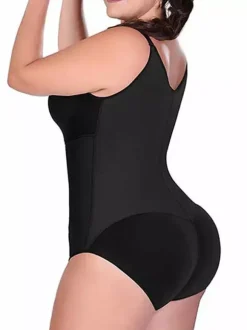 Full Body Shaper Front Zipper Enhancing Slim Women Shapewear Bodysuit