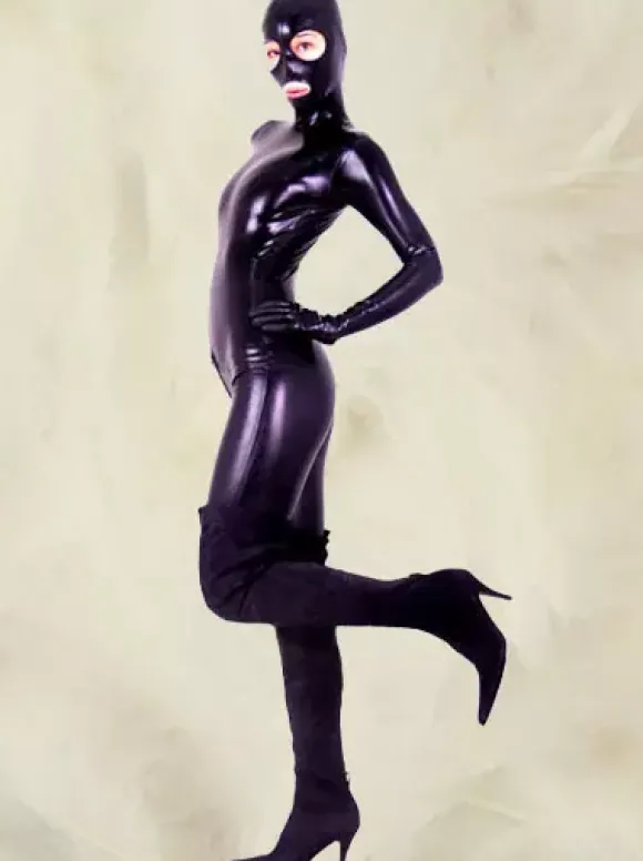 Full Body Latex Catsuit with Open Eyes and Mouth
