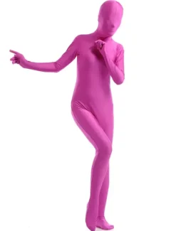 Fushcia Zentai Suit Adults Morph Suit Full Body Lycra Spandex Bodysuit