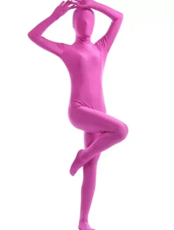 Fushcia Zentai Suit Adults Morph Suit Full Body Lycra Spandex Bodysuit
