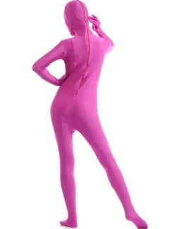 Fushcia Zentai Suit Adults Morph Suit Full Body Lycra Spandex Bodysuit