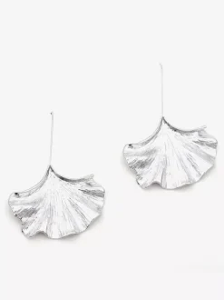 Ginkgo Leaf Alloy Earrings For Women 2026