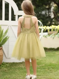 Girl Party Dress Flower Girl Dresses Wedding Kids Social Party Dress Wedding Flower Girl Dress Flower Girl Dresses Sleeveless Flowers