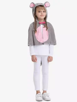 Girls Mouse Halloween Carvinal Costumes Cloak