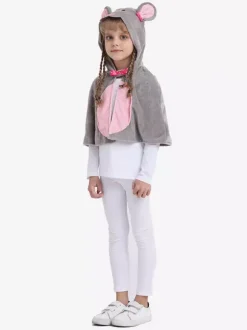 Girls Mouse Halloween Carvinal Costumes Cloak