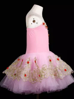 Girls Ballet Skirt Long Dance Dress Performance Costume Ballerina Dress