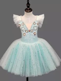 Girls Ballet Tutu Dress Fluffy Tulle Princess Dance Skirt Swan Costume For Recital Performance And Ballet Class