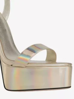 Gold High Heel Sandals Platform Open Toe High Heel Sexy Shoes