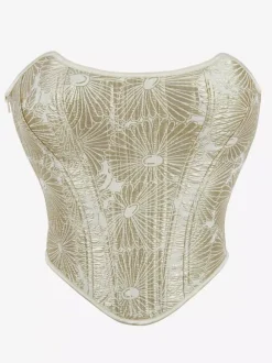 Golden Women's Corsets Boning Back Bandage Chic Corset
