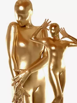 Gold Shiny Unisex Zentai Suit Costume